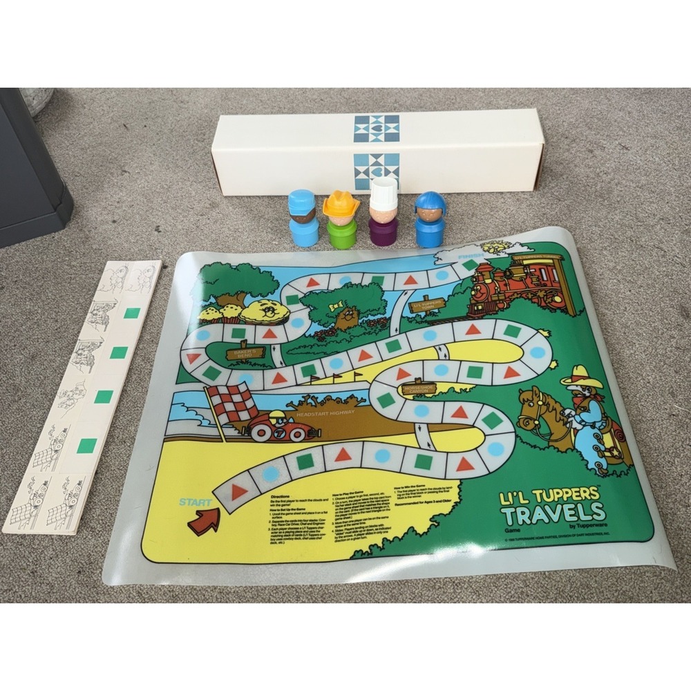 Vintage Tupperware Lil Tuppers Travel Game BRAND NEW Complete W/ Figures